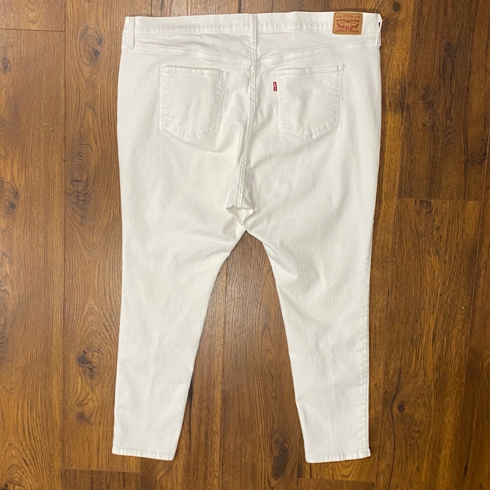 Levi's Women’s 721 Crisp White High Rise Skinny Jeans Size 24W - Picture 8 of 15